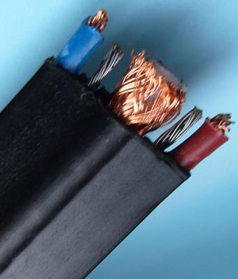 電梯專用SYV-75-5(160編)+TVVB2X1.0+G2X1.2 雙鋼絲扁平綜合電纜